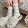 Sock street stall, one-piece consignment for autumn and winter soft and fluffy striped socks, women's thick needle polka dot yarn ins trendy cotton socks, warm pile mid-calf socks, one-piece consignment Application Scenario
